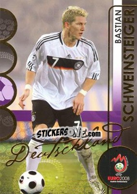 Sticker Bastian Schweinsteiger - UEFA Euro Austria-Switzerland 2008. Trading Cards - Panini