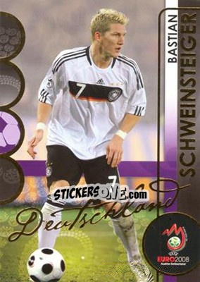 Sticker Bastian Schweinsteiger - UEFA Euro Austria-Switzerland 2008. Trading Cards n. 38 - Panini