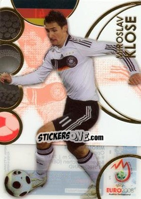 Sticker Miroslav Klose - UEFA Euro Austria-Switzerland 2008. Trading Cards n. 41 - Panini