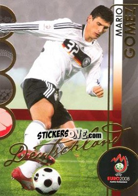 Sticker Mario Gomez - UEFA Euro Austria-Switzerland 2008. Trading Cards n. 42 - Panini