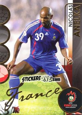Sticker Nicolas Anelka - UEFA Euro Austria-Switzerland 2008. Trading Cards n. 67 - Panini