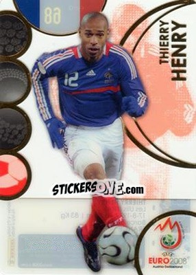 Cromo Thierry Henry - UEFA Euro Austria-Switzerland 2008. Trading Cards - Panini