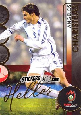 Cromo Angelos Charisteas - UEFA Euro Austria-Switzerland 2008. Trading Cards - Panini