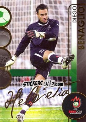 Sticker Diego Benaglio - UEFA Euro Austria-Switzerland 2008. Trading Cards - Panini