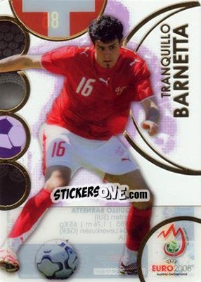 Sticker Tranquillo Barnetta - UEFA Euro Austria-Switzerland 2008. Trading Cards - Panini
