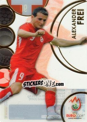 Sticker Alexander Frei - UEFA Euro Austria-Switzerland 2008. Trading Cards n. 90 - Panini