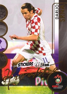 Cromo Darijo Srna - UEFA Euro Austria-Switzerland 2008. Trading Cards - Panini