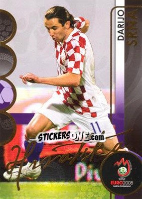 Sticker Darijo Srna - UEFA Euro Austria-Switzerland 2008. Trading Cards n. 95 - Panini