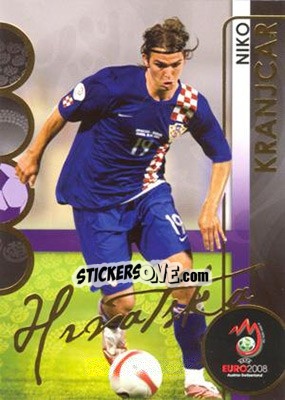 Sticker Niko Kranjcar - UEFA Euro Austria-Switzerland 2008. Trading Cards n. 96 - Panini