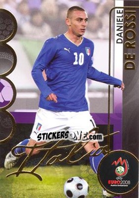 Sticker Daniele De Rossi - UEFA Euro Austria-Switzerland 2008. Trading Cards n. 106 - Panini