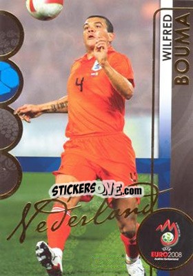 Sticker Wilfred Bouma - UEFA Euro Austria-Switzerland 2008. Trading Cards - Panini