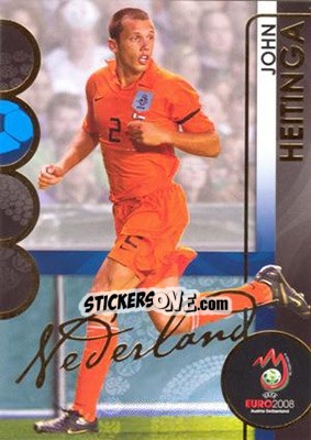 Figurina John Heitinga - UEFA Euro Austria-Switzerland 2008. Trading Cards - Panini