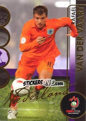 Cromo Rafael van der Vaart - UEFA Euro Austria-Switzerland 2008. Trading Cards - Panini