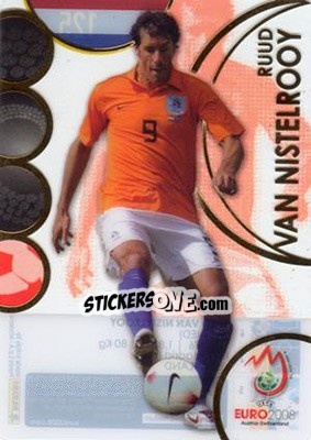 Sticker Ruud van Nistelrooy - UEFA Euro Austria-Switzerland 2008. Trading Cards n. 125 - Panini