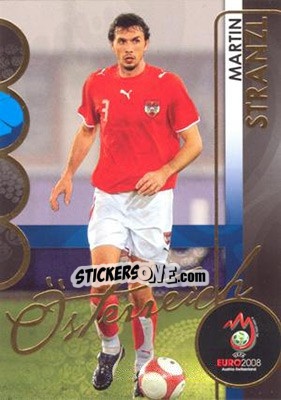Cromo Martin Stranzl - UEFA Euro Austria-Switzerland 2008. Trading Cards - Panini