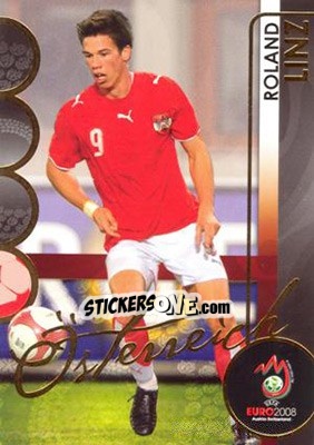 Sticker Roland Linz - UEFA Euro Austria-Switzerland 2008. Trading Cards n. 133 - Panini
