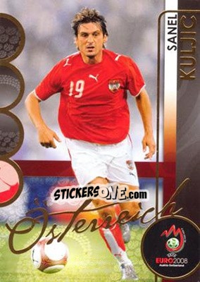 Cromo Sanel Kuljic - UEFA Euro Austria-Switzerland 2008. Trading Cards - Panini