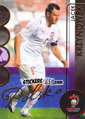 Sticker Krzynowek - UEFA Euro Austria-Switzerland 2008. Trading Cards n. 140 - Panini