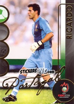 Sticker Ricardo - UEFA Euro Austria-Switzerland 2008. Trading Cards n. 144 - Panini