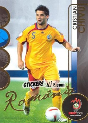 Sticker Chivu - UEFA Euro Austria-Switzerland 2008. Trading Cards n. 159 - Panini