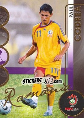 Sticker Codrea - UEFA Euro Austria-Switzerland 2008. Trading Cards n. 161 - Panini