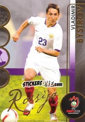 Cromo Bystrov - UEFA Euro Austria-Switzerland 2008. Trading Cards - Panini
