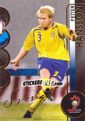 Sticker Petter Hansson - UEFA Euro Austria-Switzerland 2008. Trading Cards n. 175 - Panini