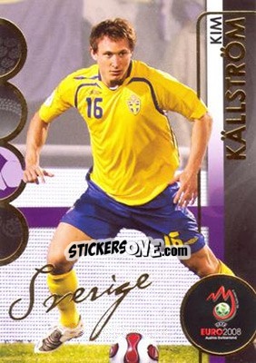 Sticker Kim Källström - UEFA Euro Austria-Switzerland 2008. Trading Cards - Panini