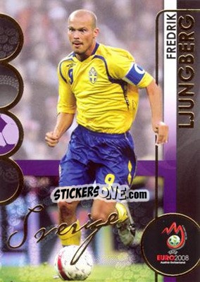 Sticker Ljungberg - UEFA Euro Austria-Switzerland 2008. Trading Cards n. 180 - Panini