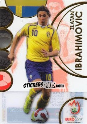 Figurina Ibrahimovic - UEFA Euro Austria-Switzerland 2008. Trading Cards - Panini