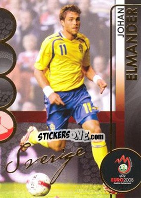 Sticker Elmander - UEFA Euro Austria-Switzerland 2008. Trading Cards - Panini
