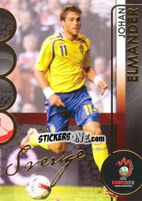 Sticker Elmander - UEFA Euro Austria-Switzerland 2008. Trading Cards n. 182 - Panini