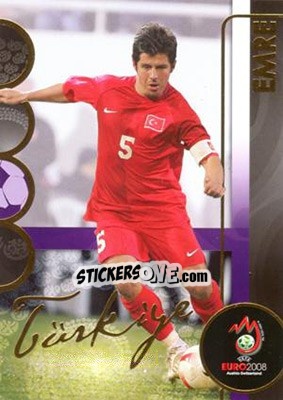 Sticker Emre Belözoğlu - UEFA Euro Austria-Switzerland 2008. Trading Cards n. 189 - Panini