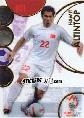 Sticker Hamit Altintop - UEFA Euro Austria-Switzerland 2008. Trading Cards n. 190 - Panini