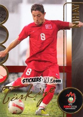 Sticker Nihat - UEFA Euro Austria-Switzerland 2008. Trading Cards - Panini