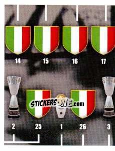 Sticker Trofeo - Juventus 2012-2013 n. 13 - Footprint