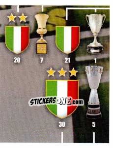 Sticker Trofeo - Juventus 2012-2013 n. 15 - Footprint