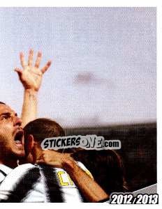 Sticker Palermo - Juventus 0-2 - Juventus 2012-2013 n. 27 - Footprint