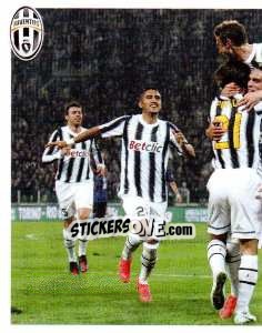 Sticker 38 gare utili consecutive, nessuna sconfitta - Juventus 2012-2013 - Footprint