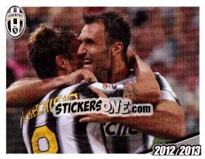 Sticker Matri / Marchisio / Vucinic -10 Reti - Juventus 2012-2013 n. 36 - Footprint