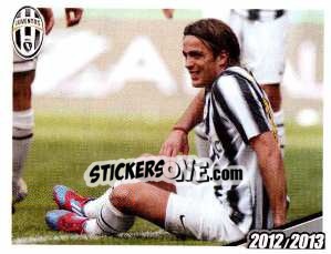 Sticker Alessandro Matri - 10 reti - Juventus 2012-2013 n. 37 - Footprint