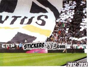 Sticker Coreografia dedicata alla vittoria del campionato - Juventus 2012-2013 n. 55 - Footprint