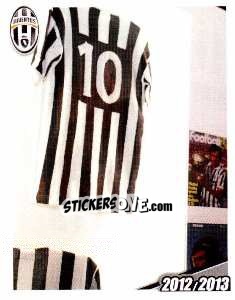 Sticker Maglia Michel Platini - Juventus 2012-2013 - Footprint