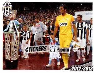 Sticker L'ingresso in campo della squadre - Juventus 2012-2013 - Footprint