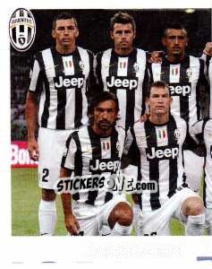 Sticker La formazione di partenza - Juventus 2012-2013 n. 89 - Footprint