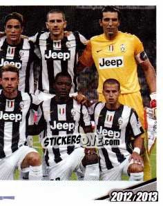Sticker La formazione di partenza - Juventus 2012-2013 n. 90 - Footprint