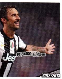 Sticker Il "volo" di Vucinic dopo il 4-2