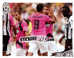Sticker Prova di forza a Udine, finisce 1 a 4 - Juventus 2012-2013 n. 108 - Footprint