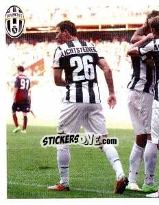 Sticker Esultanza di gruppo a Marassi - Juventus 2012-2013 n. 111 - Footprint