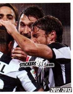 Sticker Esultanza in Juve-Roma 4-1 - Juventus 2012-2013 n. 116 - Footprint